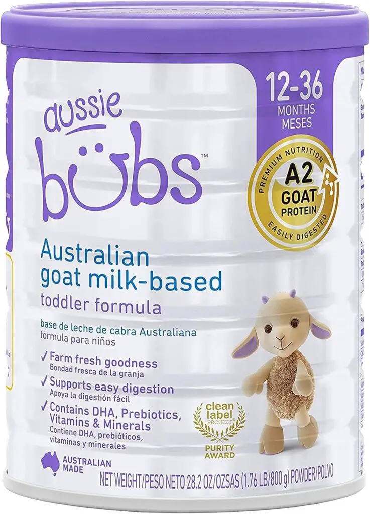 Aussie Bubs Australian Goat Milk-Based Toddler Formula